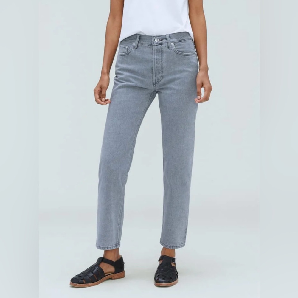 Everlane Women's The Rigid Slouch Jean Vintage Gray -size 26 NWOT